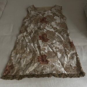 Elegant Floral Sleeveless Dress